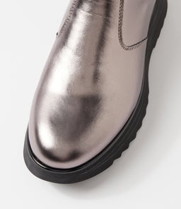 HICCUP AL PEWTER CRUSH BLACK SOLE LEATHER