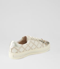 PLEAT AL GOLD CREAM LEATHER