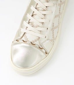 PLEAT AL GOLD CREAM LEATHER