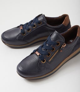 OSAKA 87 AR NAVY NUT TAN LEATHER