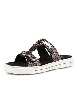 COURTYARD 10 AR BLACK PRINT LEATHER