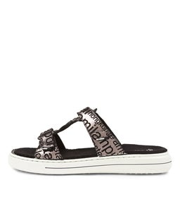 COURTYARD 10 AR BLACK PRINT LEATHER