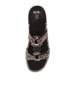 COURTYARD 10 AR BLACK PRINT LEATHER