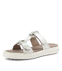 COURTYARD 10 AR SILVER PRINT LEATHER