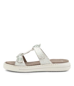 COURTYARD 10 AR SILVER PRINT LEATHER