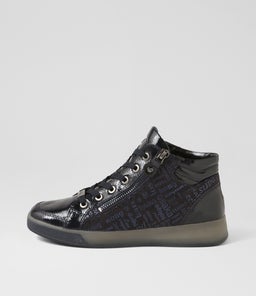 ROM ST HIGH 99 AR NAVY BLAU PATENT LEATHER