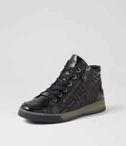 ROM ST HIGH 99 AR NAVY BLAU PATENT LEATHER