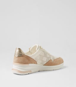 NEAPEL 11 AR SAND PLATINUM LEATHER SUEDE