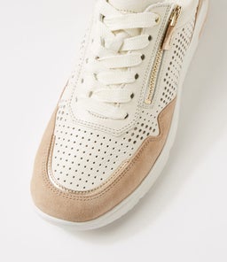 NEAPEL 11 AR SAND PLATINUM LEATHER SUEDE
