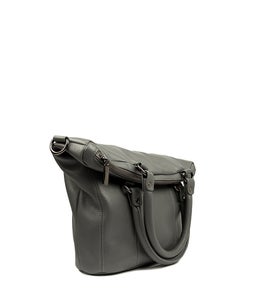 SOME SECRET PLACE BAG GREY LEATHER