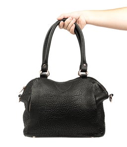 FORCE OF BEING AX BLACK BUBBLE LEATHER