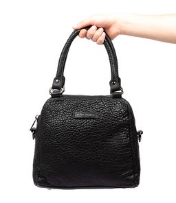 LAST MOUNTAINS BAG X AX BLACK BUBBLE LEATHER