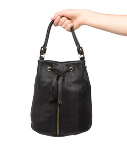 PREMONITION BAG AX BLACK LEATHER