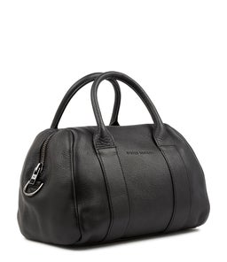 AS SHE PLEASES AX BLACK LEATHER