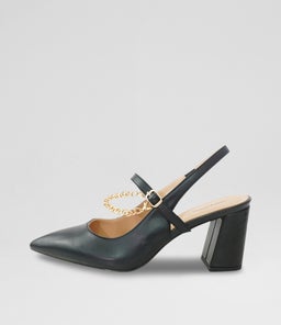 CHAIN MARY JANE B2 BLACK LEATHER