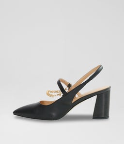 CHAIN MARY JANE B2 BLACK LEATHER
