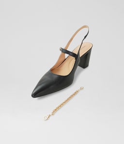 CHAIN MARY JANE B2 BLACK LEATHER