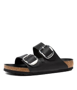 ARIZONA BIG BUCKLE BLACK OILED LEATHER