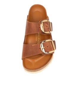ARIZONA BIG BUCKLE COGNAC OILED LEATHER