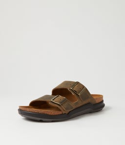 ARIZONA CROSS TOWN BK FADED KHAKI WAXY LEATHER