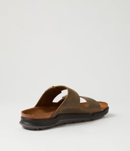 ARIZONA CROSS TOWN BK FADED KHAKI WAXY LEATHER