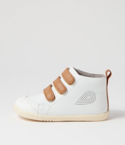 IW HI COURT BQ WHITE CARAMEL LEATHER