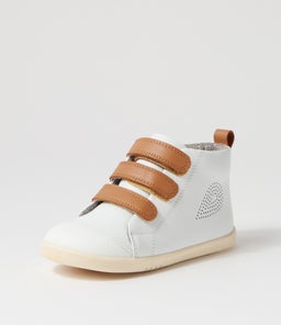 IW HI COURT BQ WHITE CARAMEL LEATHER