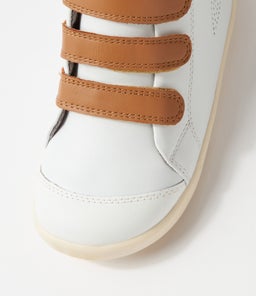 IW HI COURT BQ WHITE CARAMEL LEATHER