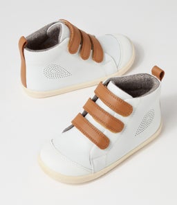 IW HI COURT BQ WHITE CARAMEL LEATHER