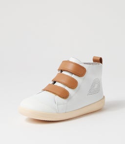 KP HI COURT BQ WHITE CARAMEL LEATHER