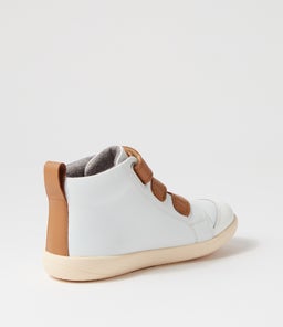 KP HI COURT BQ WHITE CARAMEL LEATHER