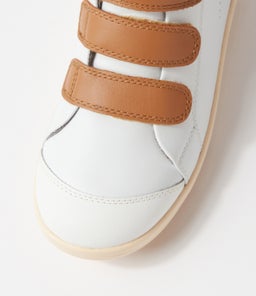 KP HI COURT BQ WHITE CARAMEL LEATHER