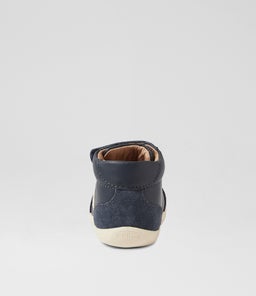SU CHAMP HIGH BQ NAVY LEATHER