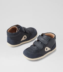 SU CHAMP HIGH BQ NAVY LEATHER