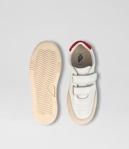 KP CHAMP BQ CHALK RADIANT RED LEATHER