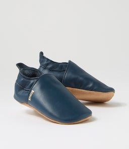 SS SIMPLE SHOE BQ NAVY LEATHER
