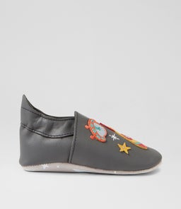 SS COSMIC ROCKET BQ CHARCOAL LEATHER