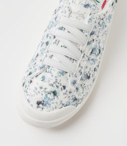 VEX BW WHITE BLUE FLORAL CANVAS