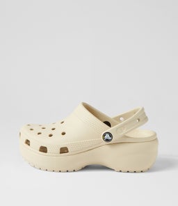 CLASSIC PLATFORM CLOG W CC BONE CROSLITE