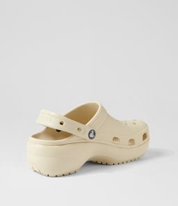 CLASSIC PLATFORM CLOG W CC BONE CROSLITE