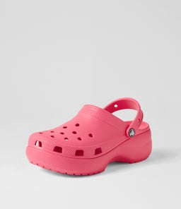 CLASSIC PLATFORM CLOG W CC HYPER PINK CROSLITE
