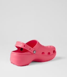 CLASSIC PLATFORM CLOG W CC HYPER PINK CROSLITE