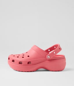 CLASSIC PLATFORM CLOG W CC HOT BLUSH CROSLITE