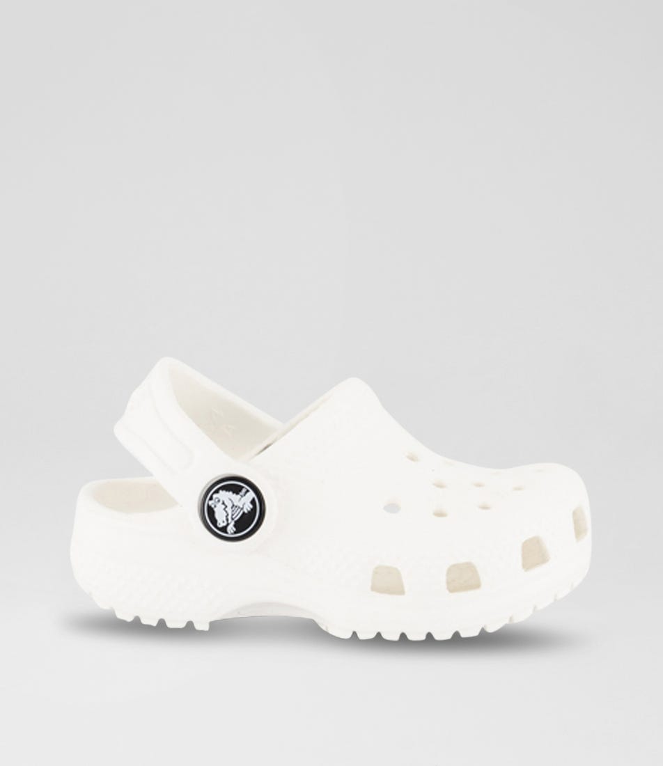 Classic Clog Tot White Croslite Sandals by Crocs Shop Online at