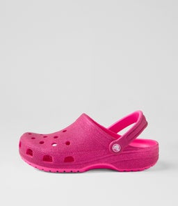 205942 CLASSIC GLITTER CLOG CC PINK CRUSH CROSLITE
