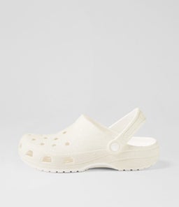 205942 CLASSIC GLITTER CLOG CC WHITE CROSLITE