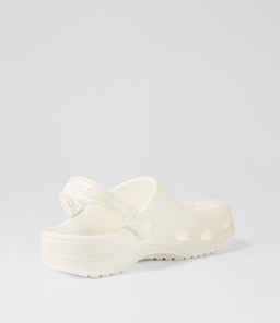 205942 CLASSIC GLITTER CLOG CC WHITE CROSLITE