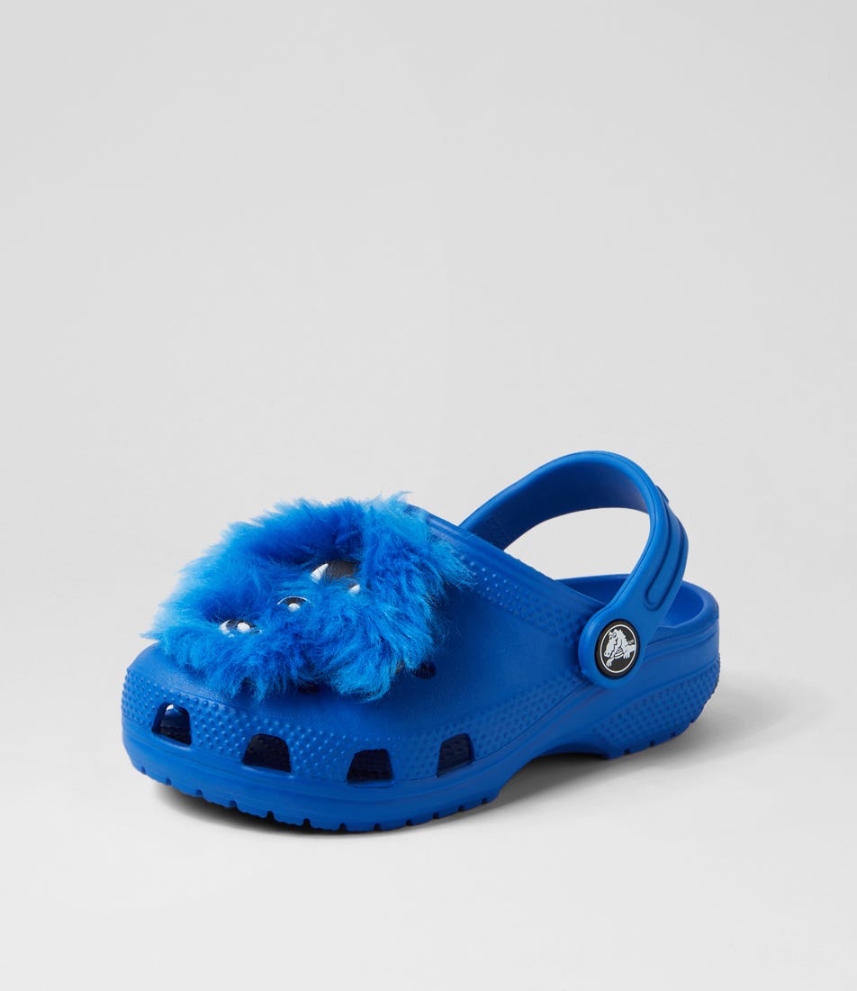 Classic Monster Tot Blue Bolt Croslite Clogs by Crocs Shop