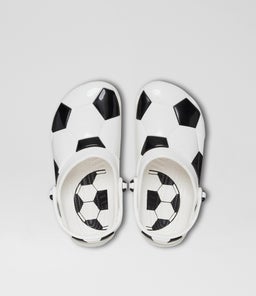 SOCCER BALL CLOG JNR CC WHITE BLACK CROSLITE