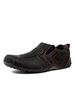 TULLY BLACK CRAZYHORSE LEATHER